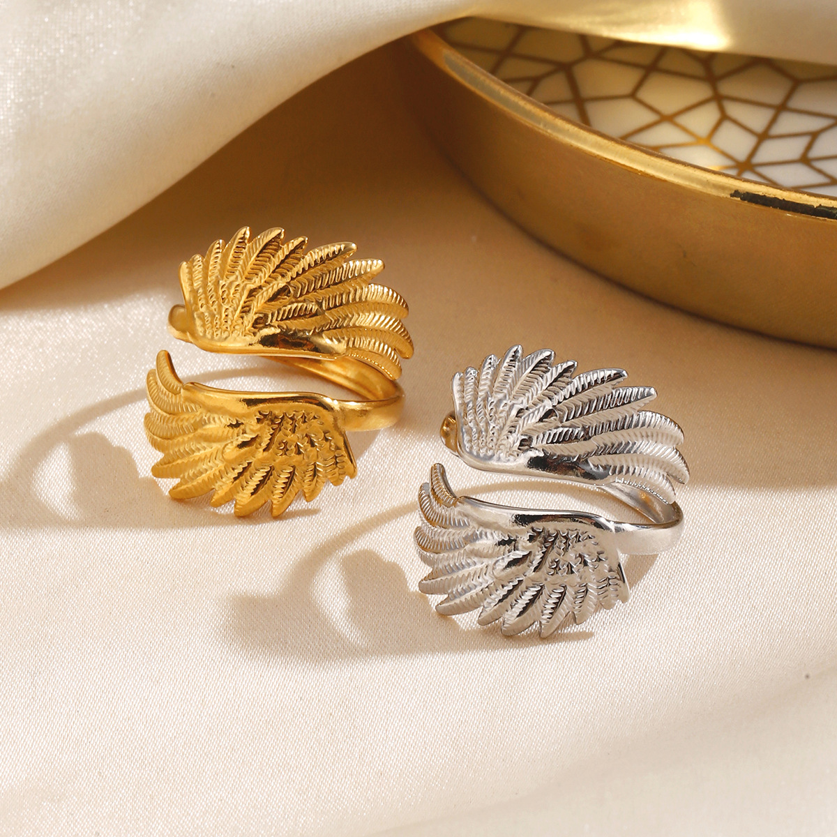 Bohemian Wing Design Open Ring, Perfect Gift for Her